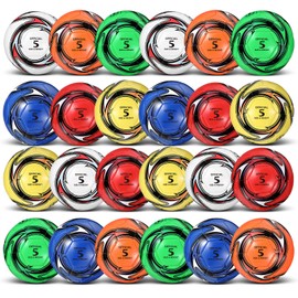 Glimin 24 Pcs Soccer Ball Bulk with Pump Carry Bag Christian Charity Donation Supplies Deflated Size 4 5 for Outside Sport Operation Christmas Machine Stitched Ball (Size 5)