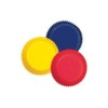 WILTON Baking Cups, Yellow, Red, Blue 2" Paper Cups, 415-987,