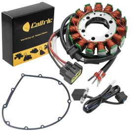 Caltric Stator And Gasket for Kawasaki Vulcan 900 VN900 VN900B VN900D VN900C 2006-2024