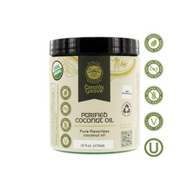 Druids Grove Purified ORGANIC Coconut Oil Vegan ⊘ Non-GMO Gluten-Free - 16 fl.oz.