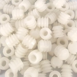 Alamic Plastic Dowel Plastic Hinge Dowel Inserts 0.41"x0.42" Cabinet Door Hinge Dowels 100 Pack