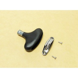 Shimano Genuine Stella BB-X Technium Handle Knob, T-Shape, Small, Gunmetal