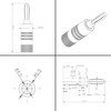 Poppstar Banana plug, for cables up to 4 sq mm