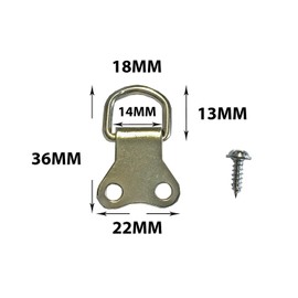 40KG Heavy Duty 10 Pcs Double D Ring Picture Framing Frame Picture Hanging D-Rings