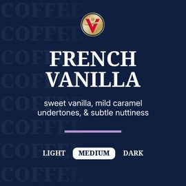 Victor Allen's Coffee French Vanilla Flavored, Medium Roast, 80 Count, Single Serve Coffee Pods for Keurig K-Cup Brewers