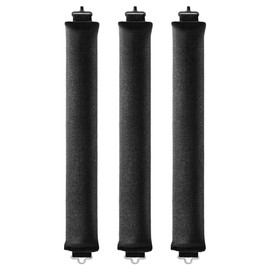 Overnight Blowout Rods Jumbo 3pcs,Heat less Hair Curler to Sleep in No Heat Hair Rollers,Charcoal