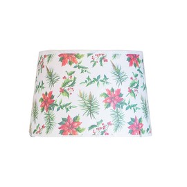 Aladdin Parchment Oil Lamp Shade, 12 inch Base Fitter. Holly Jolly Design