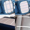 Sofa Cover Holder Straps with Suspenders & Fasteners - Magic