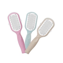 Baluue Stainless Steel Exfoliating Foot File Double-sided Callus Remover Tool for Dead Skin and Safe for Softening Feet Color