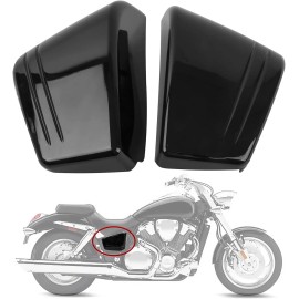 Unbranded Vivid Black ABS Fairing Battery Side Covers For Honda VTX1800C2 VTX1800C3 2006