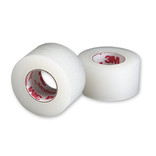 3M™ Transpore™ Surgical Tape 1527-1, 1 inch x 10 yard (2,5cm x 9,1m), 12 rolls/box