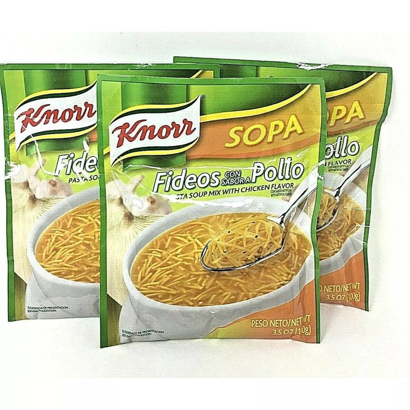 Knorr Fideos Pollo Pasta Soup Mix With Chicken Flavor 3.5