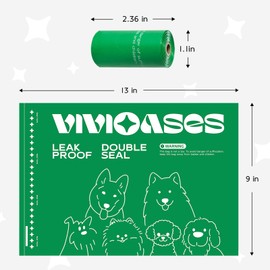 240 Count Dog Poop Bags Rolls, 9" x 13" Dog Bags for Poop, 100% Leak Proof and Strong Sturdy Doggie Poop Bags, Pet Waste Bags, Lavender, Scented