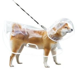 DICOCO Raincoat for Dogs, Waterproof, Windproof, For Small Dogs, Medium Dogs, Cats, Pet Clothes, Rain Protection, Lightweight, Soft Material, Easy to Put on and Take off, Comes with Lead Holes, For