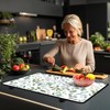 CONITALE Green Leaves Branches Stove Top Cover for Electric Stoves