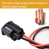 LIZAPUS 2-Way Radiator Cooling Fan Connector Compatible with Ford F-150