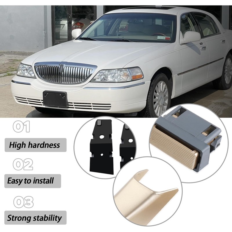 XYgdhqpt 2PCS Front Armrest Lid Latch Console Lock and Pull