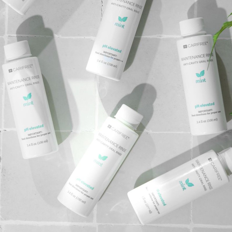 CariFree Maintenance Rinse, Mint Flavored, Travel Size for On-The-Go Convenience,
