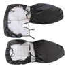 GXARTS 2Pcs 60/40 High Back Bench Seat Cover Black/Charcoal Compatible