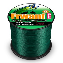 frwanf Super Strong trenza Line 300 m/299,9 m 8 Weaves línea de pesca 100LB PE alambre Línea para la pesca 8 x Strands fregadero cadena verde musgo