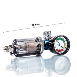 BenBow Air Pressure Regulator with Pressure Gauge and Oil Water Separator Filter for Paint Guns