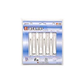 Goriki Kogyo E-Clip, Medium, White (Antibacterial, 8 Pieces)