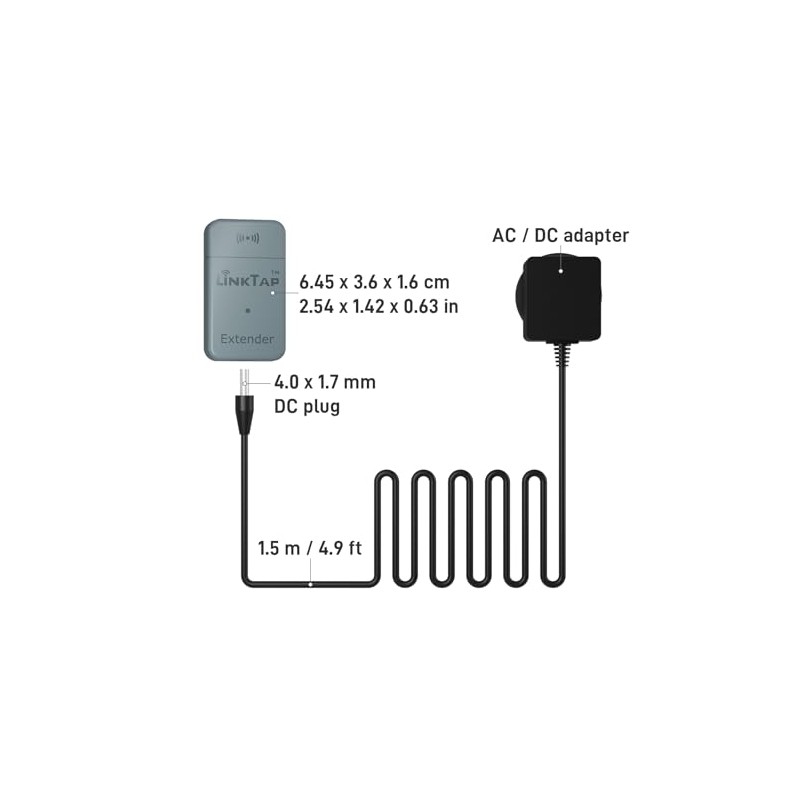 LinkTap Extender, Smart Irrigation Wireless Signal Repeater, Expands Coverage for
