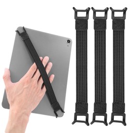 Molain 3 Pack Tablet Security Hand Straps, 7.5-13.7 Inch Universal Elastic Finger Grip Belt Anti-Drop Tablet Holder for One-Handed Use