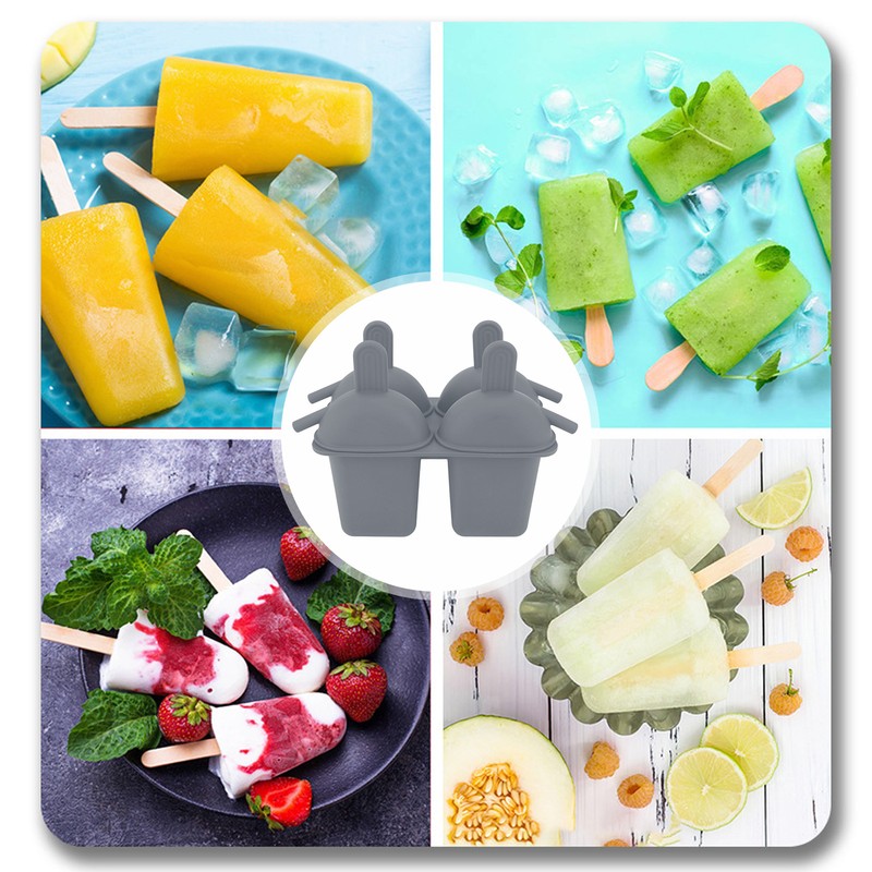 Ice Cream Mold Silicone Practical Portable DIY Ice Pop Maker