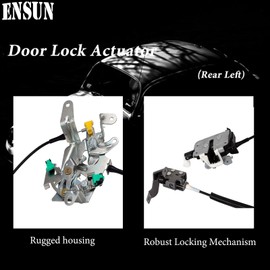 Ensun Door Lock Actuator Rear Left Driver Side Compatible with 2008-2016 F-250 F-350 F-450 F-550 Super Duty Extended Cab