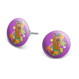 Groovy Scooby-Doo Novelty Silver Plated Stud Earrings