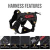 OneTigris Tactical Dog Harness Vest,No-Pull Service Dog Vest with Hook
