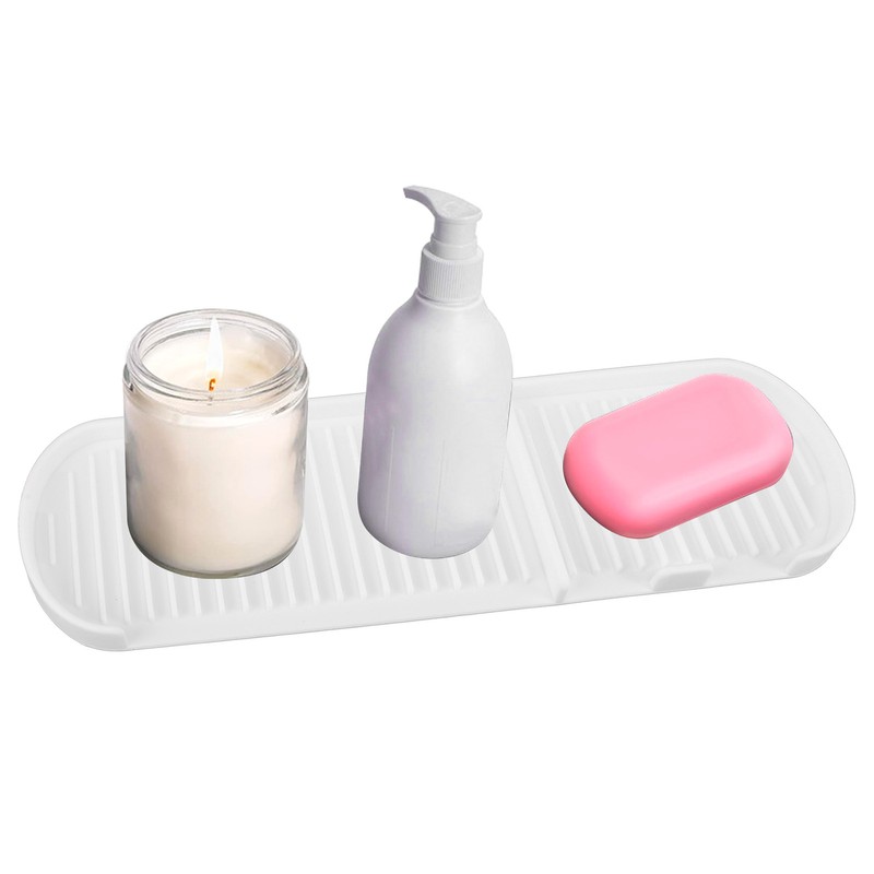 Counter Silicone Drainage Tray Food Grade Skid Resistance Frosted Bottom