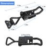 Heavy Duty Toggle Latch Clamp, 4Pcs 660lbs Capacity Adjustable Toggle