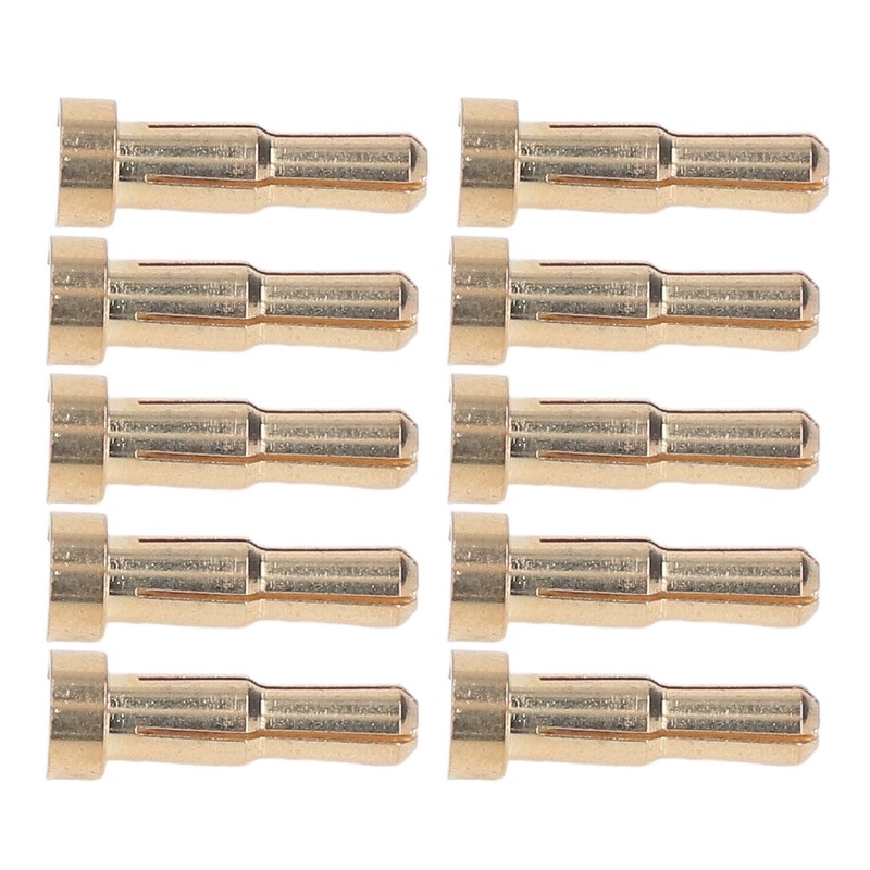 30PCS Battery Connector Plug Brass Gold Plated High Hardness RC