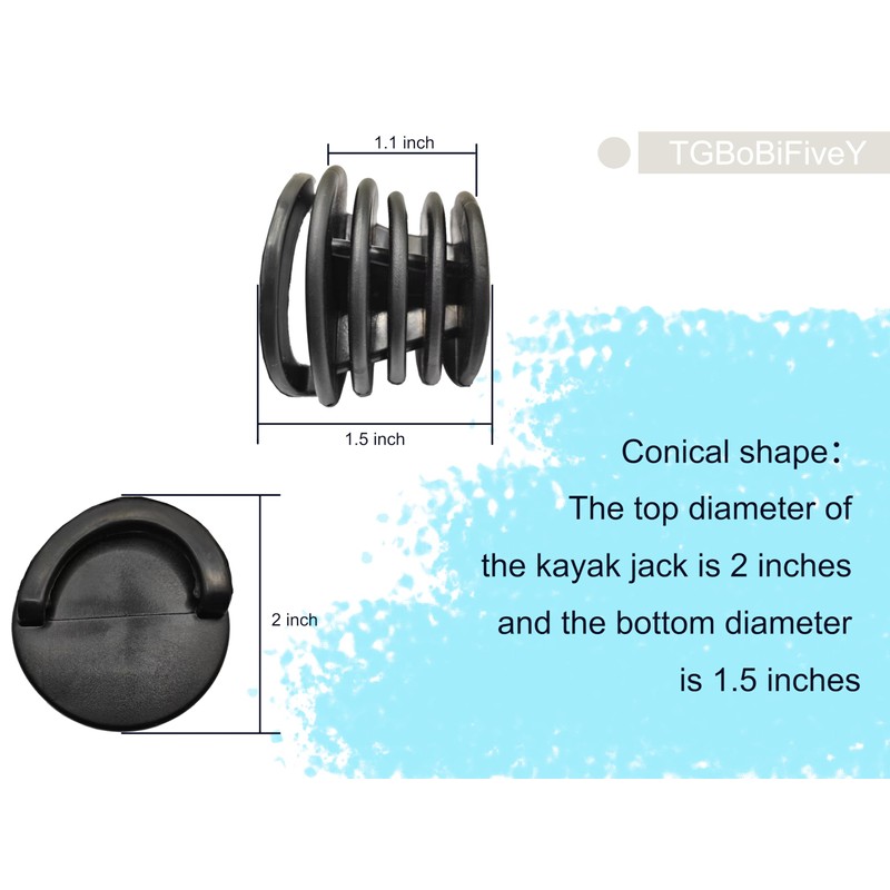 TGBoBiFiveY 4 Pack Boat Scupper Stopper Plugs Bungs Replacement for