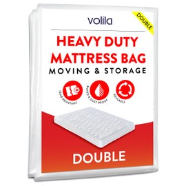 Reusable Mattress Cover Robust Reusable Mattress Protective Cover Double Bed Mattress Cover - Without Sticker or Zip (2.1m x 1.2m) Double Bed