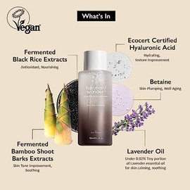 HARUHARU WONDER Tónico Facial de Arroz Negro Fermentado 150 ml - Toner Coreano Hidratante con Ácido Hialurónico y Antioxidantes - Skincare coreano