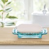 BIMUYI Soap Dish Holder, Glass Soap Tray, Decorative Soap Dish,