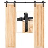 EaseLife 6.6 FT Double Door Sliding Barn Door Hardware Track