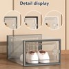 Ssiyiya Shoe Storage Box, 6pcs Clear Plastic Stackable Shoe Box