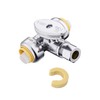 EFIELD Push Fit Tee Stop Valve 1/2" Push x 1/2"