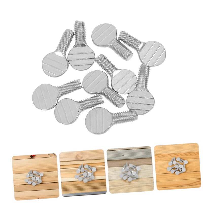 CIYODO 12pcs Stainless Steel Rotisserie Fork Screws Durable Racket Rotating
