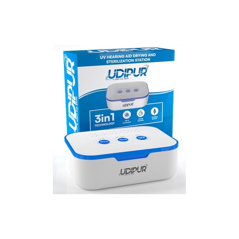 Drying Box with UV Sterilisation and Charging Function for Hearing