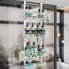 HapiRm 4 Tier Over the Door Shower Caddy, Hanging Shower