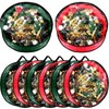Dunzy 8 Pieces Christmas Wreath Storage Bag Garland Wreath Container