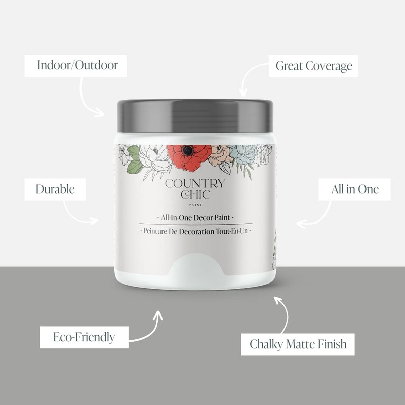 Country Chic All-in-One Chalk Paint for Furniture, Cabinets, Home Decor,