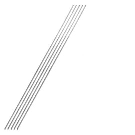 TOP-VIGOR 5Pcs 2mm x 300mm Stainless Steel Round Rods, 2mm Metal Rod Solid Round Shaft Rods Lathe Bar Stock for DIY Crafts Car Helicopter Airplane Model