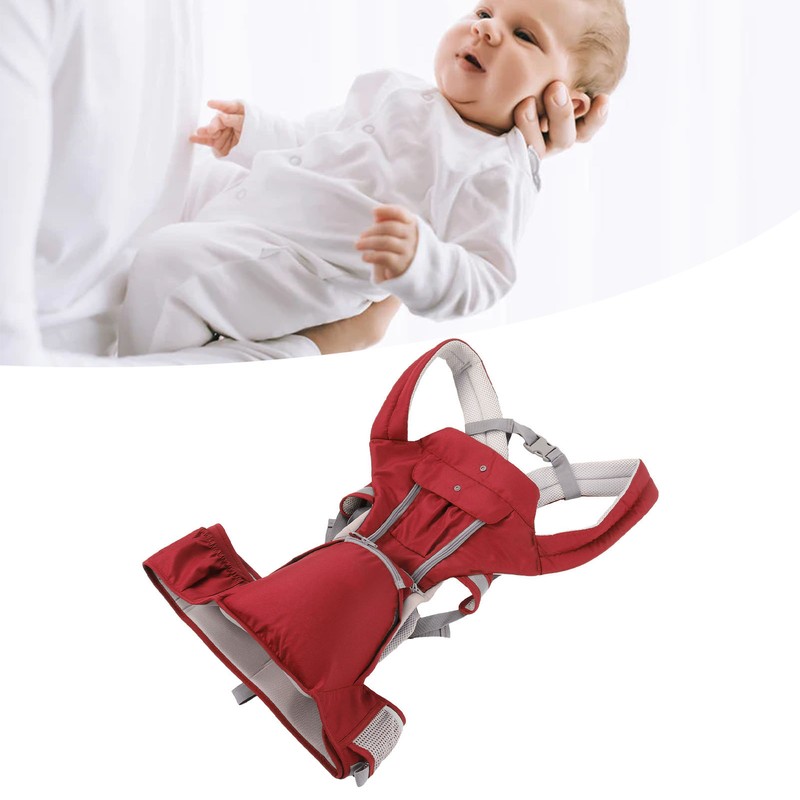 Baby Carrier with Hip Seat Ergonomic Breathable Comfortable Multifunctional Baby