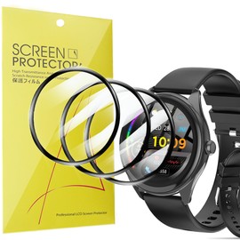 Compatible for DIVOAZBVO Smart Watches Screen Protector, [3 Pack] 3D Full Coverage PET Soft Screen Protector Film Compatible for DIVOAZBVO TG02 1.39" Smart Watches (3 Pack)